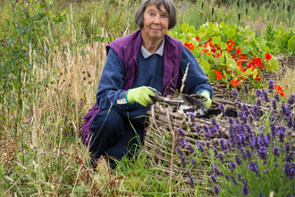 Carol gardening as a volunteer