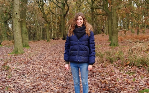 woman in forest wildlife trust